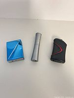 Front view of all three lighters standing upright