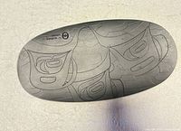 Top view showing etched Killer Whale design and BC Nurses Union mark