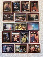 All 17 cards laid out to show fronts