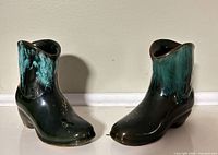 Both ceramic boots front view