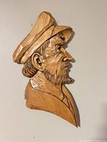 Full view of carved wall plaque