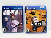 Front view of both PS4 game cases