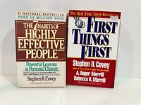 Front covers of both books showing titles and authors