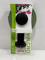 Front view of packaged Velcro plant tie roll with cutter