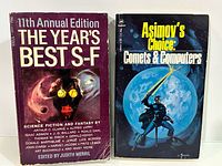 Front covers of both sci-fi paperbacks
