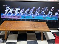 Front view of the 72x24 Nike Bo Jackson Metamorphosis hardboard poster displayed against wall