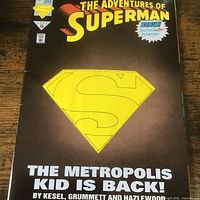 Front cover showing title, branding, storyline blurb and creators