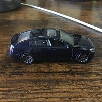 Close-up of black sedan