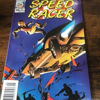 Front cover showing issue number 13, September 1987, Speed Racer artwork