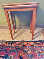 pair of nesting tables assembled