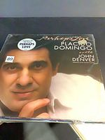 Placido Domingo with John Denver Perhaps Love LP jacket