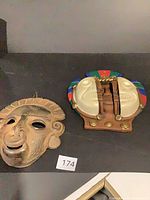 Both decorative pieces side by side