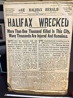 Full view of the front page showing headline and overall condition