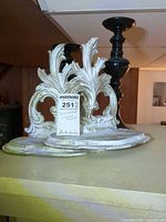 Bookends and candlestick holder group shot