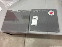 Front view of two sealed Canada Post Millennium stamp books