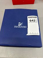 Blue Swarovski presentation box exterior