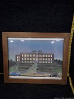 Front view of framed Ted Laws print