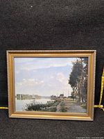 Front view of framed print showing artwork and frame