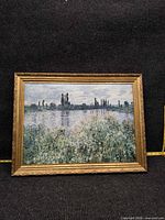 Front view of framed Monet print