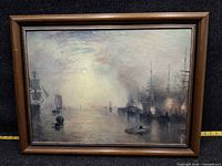 Front view of framed print showing artwork and frame