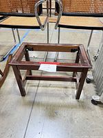 Side table frame front angle