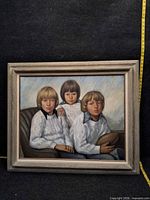 Full view of framed portrait painting