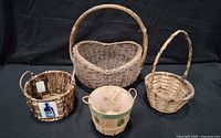 Group shot of all four baskets