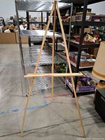 Full view of standing easel