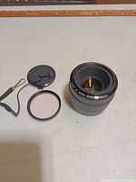 Lens front element, filter, front cap