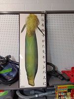 Full view of framed corn poster