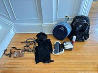 All items laid out on floor showing overall lot