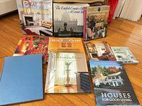 Group shot showing all ten home design books