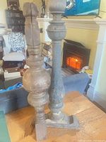 Both reclaimed wood pieces side by side on table