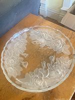 Full view of round platter on table