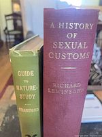 Spines of both books showing titles and authors