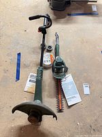 String trimmer, hedge trimmer, spools and manuals overview