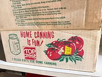 TopCrest box graphic indicating 1 dozen pint jars