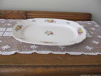 Wedgwood Mary Stuart porcelain platter front view