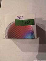 Box top showing model number P02 and product image