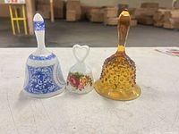 Front view of all three bells side by side