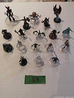 Full group shot of 18 miniatures