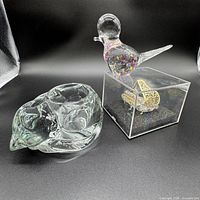 Overview of the three glass items