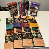 All VHS tapes laid out, showing volumes and box sets