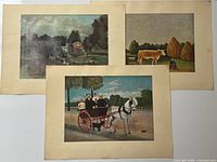 All three Rousseau lithograph prints displayed