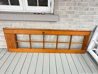 Full front view of door showing 10 glass panes and overall size