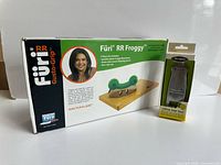 Furi RR Froggy boxed set beside packaged Microplane citrus bar tool
