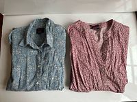 Both folded shirts side by side