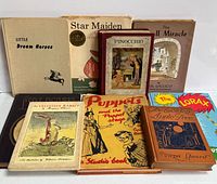 Group shot of nine vintage children’s books