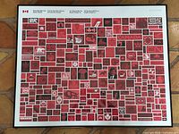 Full view of framed poster showing complete design and frame