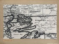 Full view of mounted La Cloche Country map